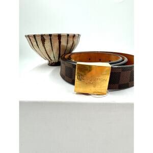 Louis‎ Vuitton Damier Ebene Belt 90/36 Box Frame Buckle